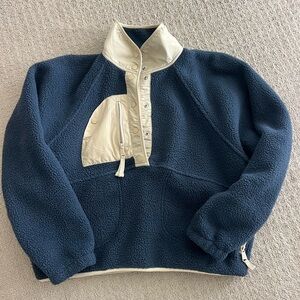 FP Movement by Free People Navy and Cream Jacket